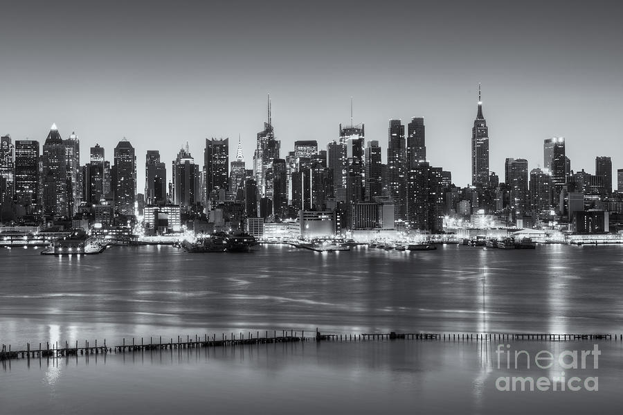 Chrysler Building Photograph - New York City Skyline Morning Twilight IV by Clarence Holmes