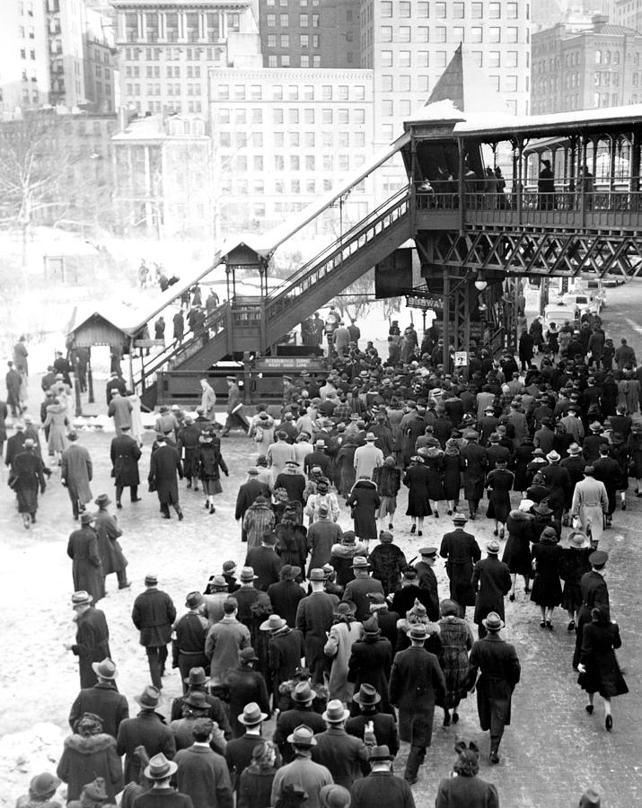 New York City Subway - Staten Islanders Photograph by Everett New York City Subway - Staten Islanders Photograph by Everett