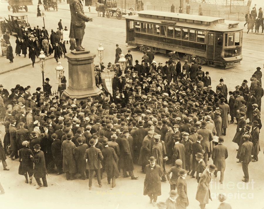 New York City Suffrage Demonstration at Park Row Photograph by Padre Art