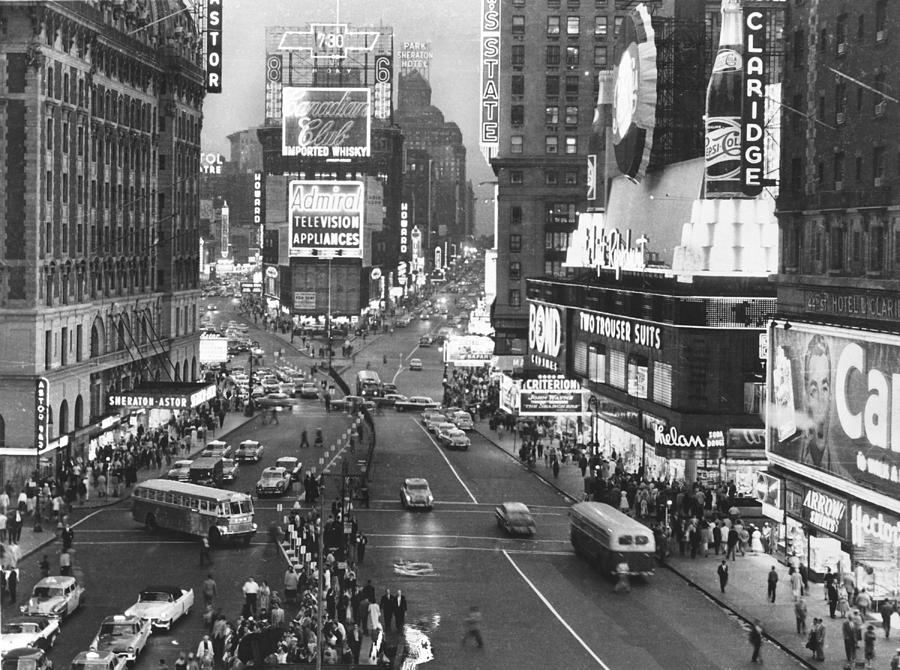 New York City, Times Square & Broadway Photograph by Everett - Fine Art ...