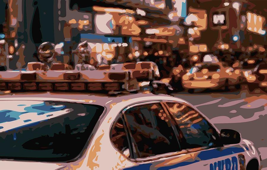 New York Cop Car Color 16 Photograph by Scott Kelley