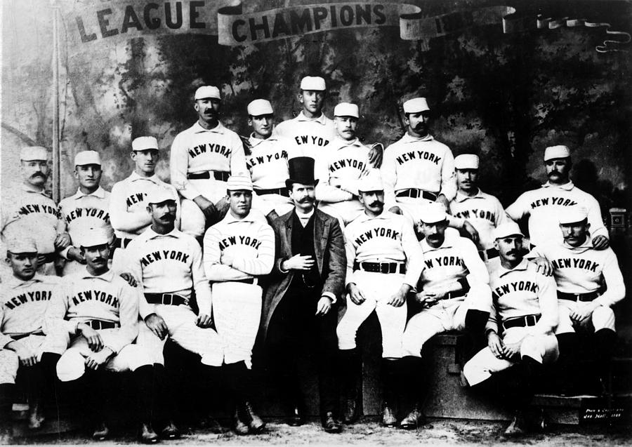 New York Giants, Baseball Team, 1889 Photograph by Everett - Fine