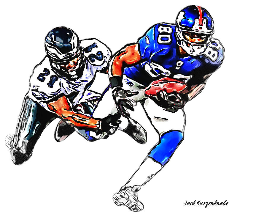 New York Giants Victor Cruz - Philadelphia Eagles Joselio Hanson by Jack K