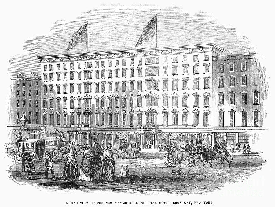 New York: Hotel, 1853 Photograph by Granger