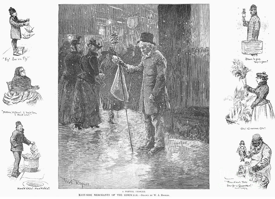 New York: Peddlers, 1891 Photograph by Granger