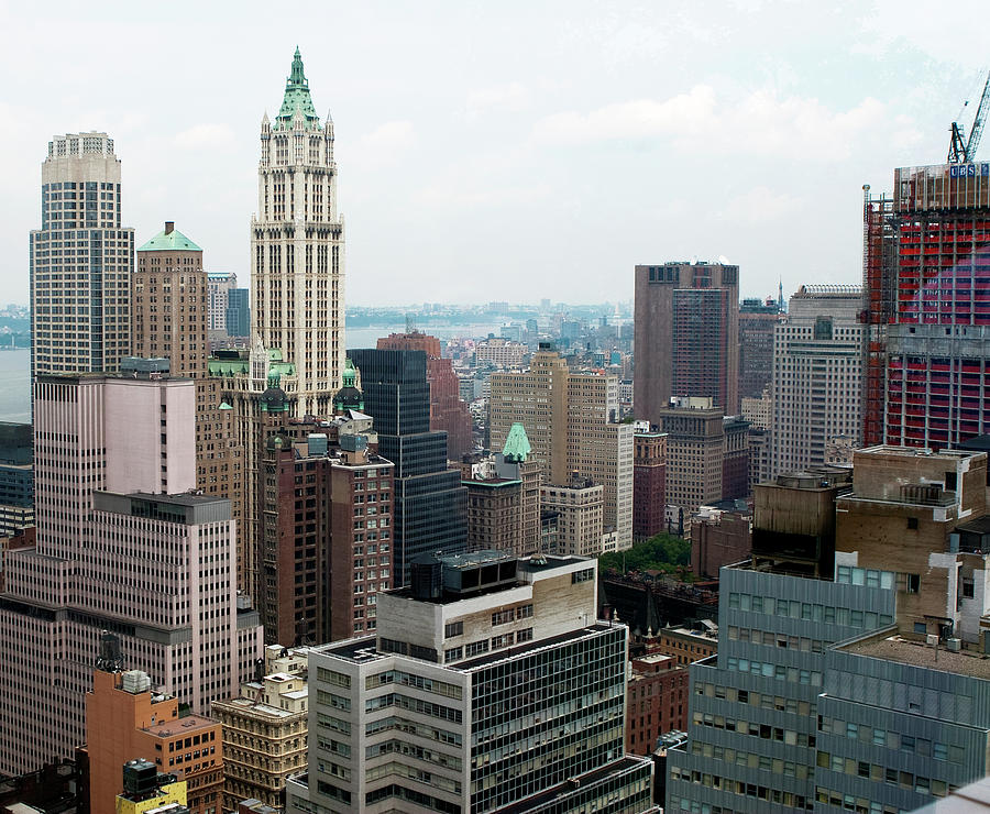 New York City Photograph - New York Skyline In Color by Lorraine Devon Wilke