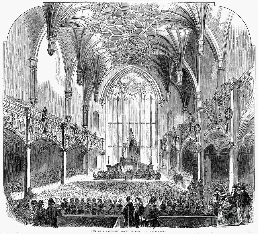 New York University, 1856 Photograph by Granger