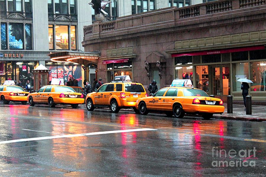New Yorks Famous Cabs Photograph by Laurinda Bowling