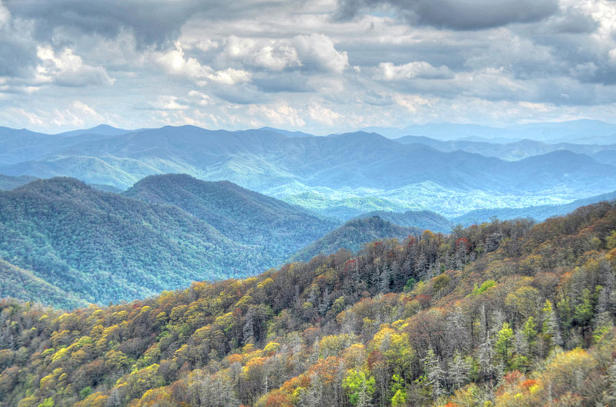 Nature Photograph - Newfound Gap Cascades by Mary Anne Baker Nature Photograph - Newfound Gap Cascades by Mary Anne Baker