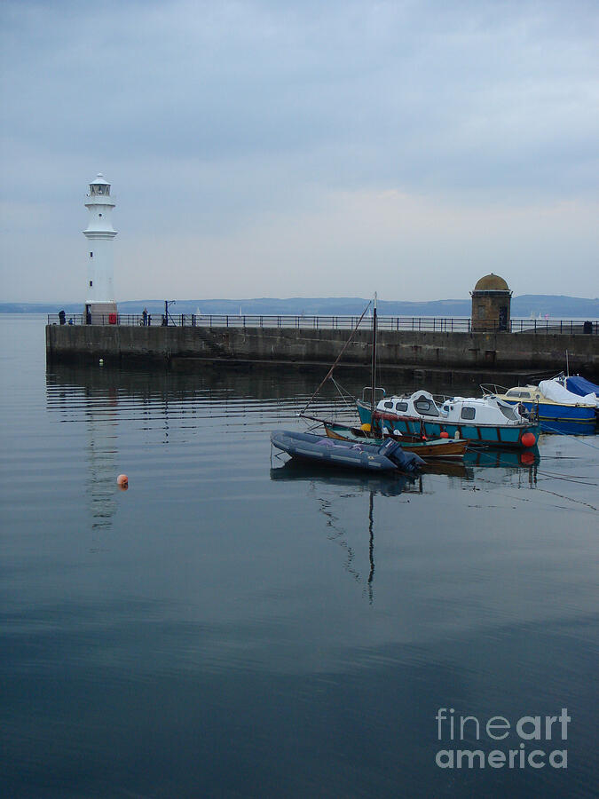 Newhaven Harbour Lighthouses Photograph by Yvonne Johnstone