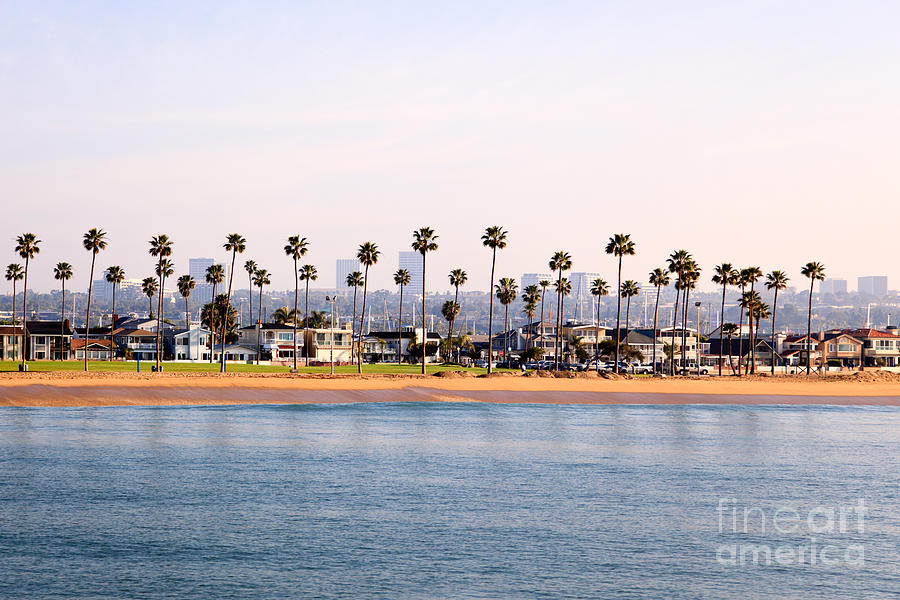 Newport Beach Balboa Peninsula Coastline Photograph