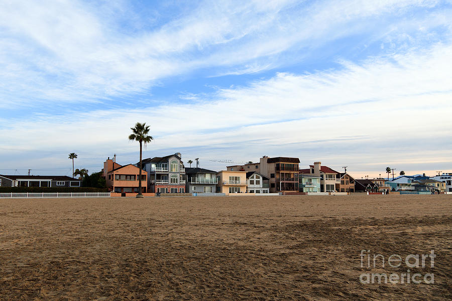Newport Beach Oceanfront Houses Photograph by Paul Velgos