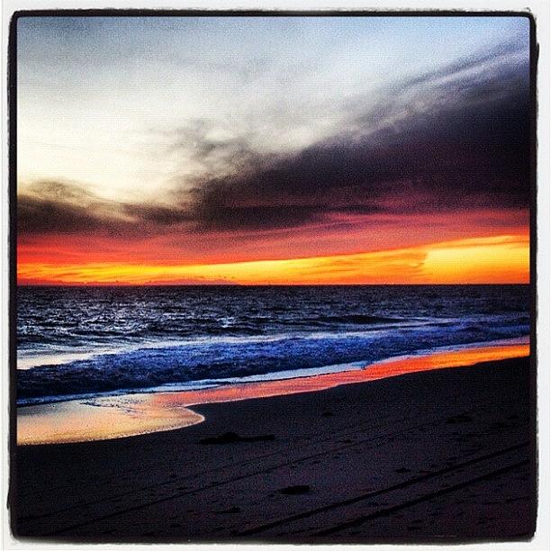 Sunset Photograph - Newport Beach #sunset #beach by Shelley Walsh