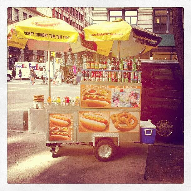 New York City Photograph - #newyork #nyc #hotdogs by Wyn Francis