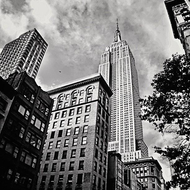 Vintage Photograph - #newyork #nyc #newyorkcity #empirestate by Mo Elgohary