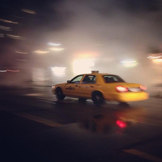 Lexington Photograph - #newyork #yellowtaxi In The #steam #ny by Emily Hames