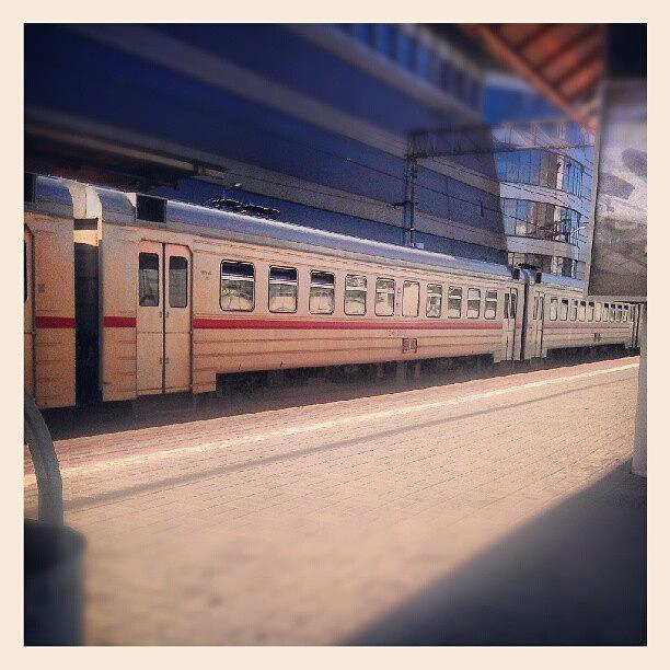 Train Photograph - Next Way. Next Train. #train #railway by Orange Fox
