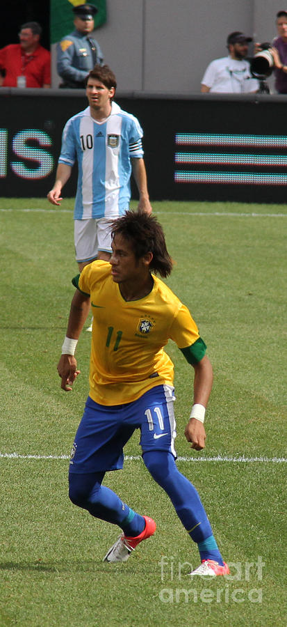 Neymar and Messi Photograph by Lee Dos Santos