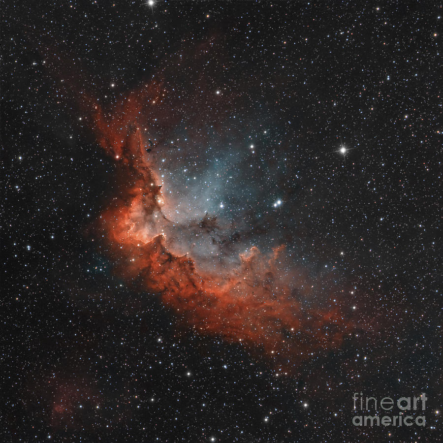 Space Photograph - Ngc 7380 In True Colors by Rolf Geissinger