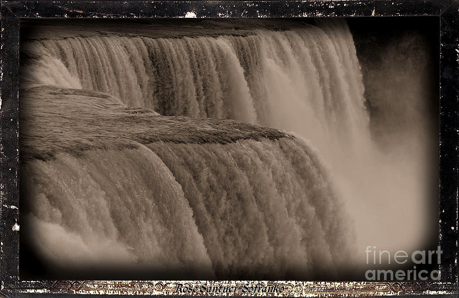 Niagara Falls Daguerreotype Effect Photograph by Rose Santuci-Sofranko