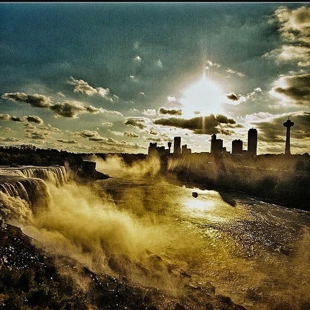 Summer Photograph - #niagara Falls, #newyork With View To by Evgeny Ko