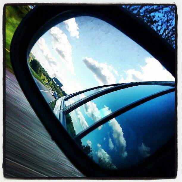 Mirror Photograph - Nice Day For A Road Trip #mirror by Pete Carr