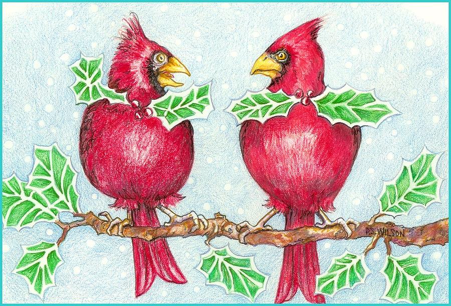 Bird Drawing - Nice Tie by Peggy Wilson