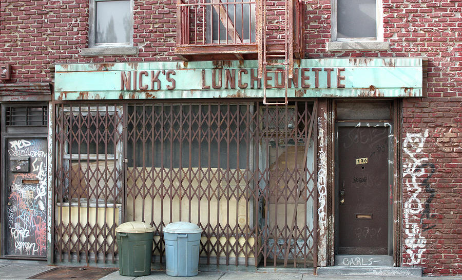 Architecture Sculpture - Nicks Luncheonette New York Store Front - Randy Hage by Randy Hage