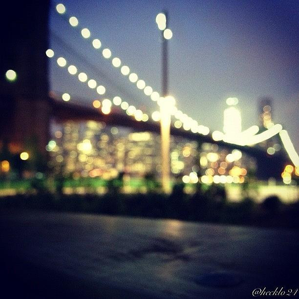 Bridge Photograph - #night #bridge #brooklyn by Hector Lopez ✨