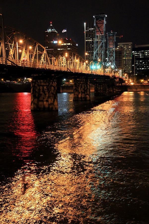 Night Lights Downtown  Photograph by Athena Mckinzie