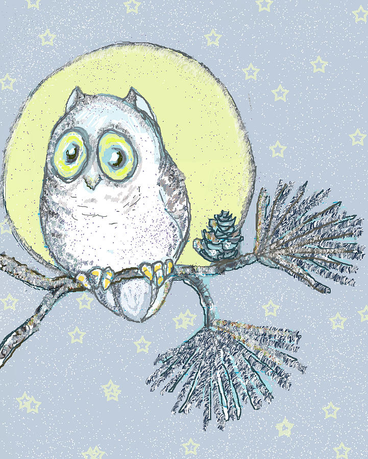 Night Owl Drawing by Peggy Wilson