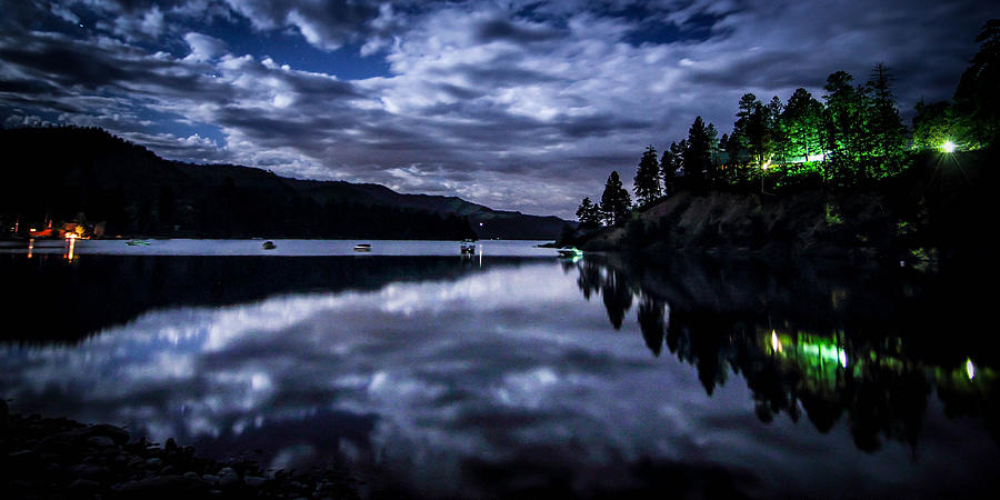 Night Reflections Photograph by Chris Multop