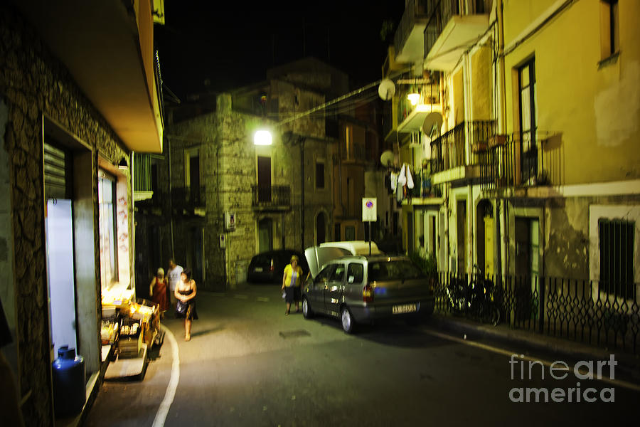 Night Scene in Sicily Photograph by Madeline Ellis - Pixels