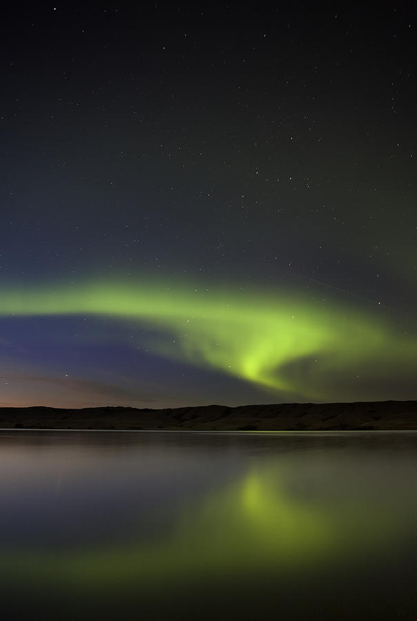Night Shot Northern Lights Photograph by Mark Duffy