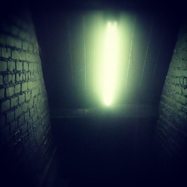 Brick Photograph - #nightclub #stairway #light #instahub by Natalia D