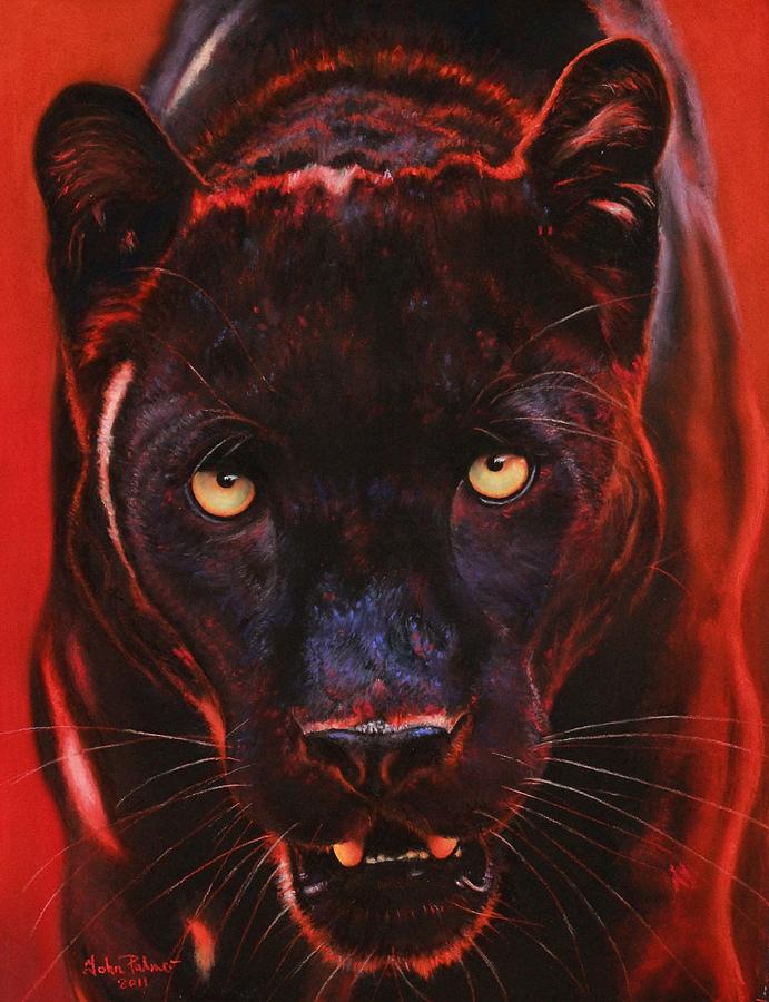 Nightstalker Black Panther Version B Painting By John Palmer Fine Art