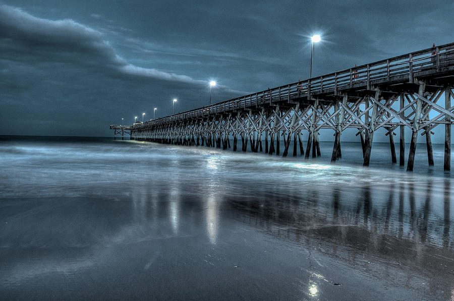 Nighttime at the Pier Photograph by At Lands End Photography