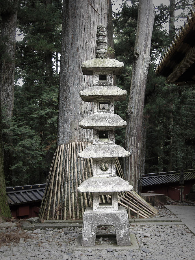 Nature Photograph - Nikko Temple Sculptures by Naxart Studio