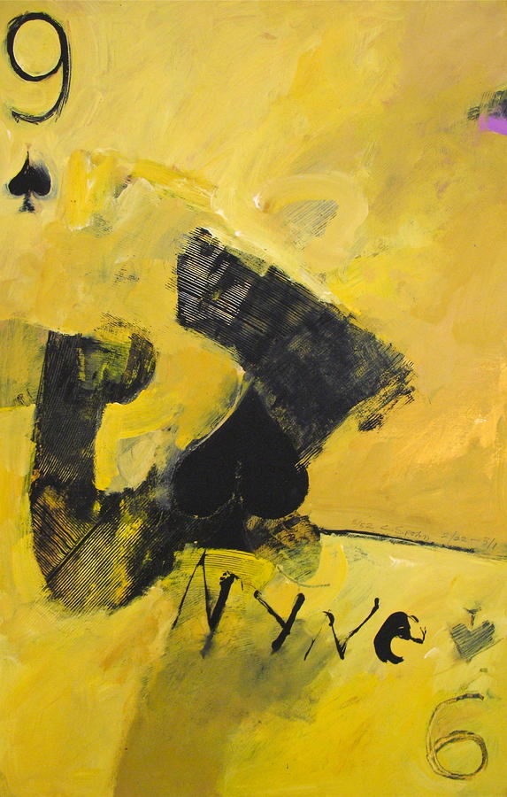 Nine of Spades 8-52  2nd series Painting by Cliff Spohn