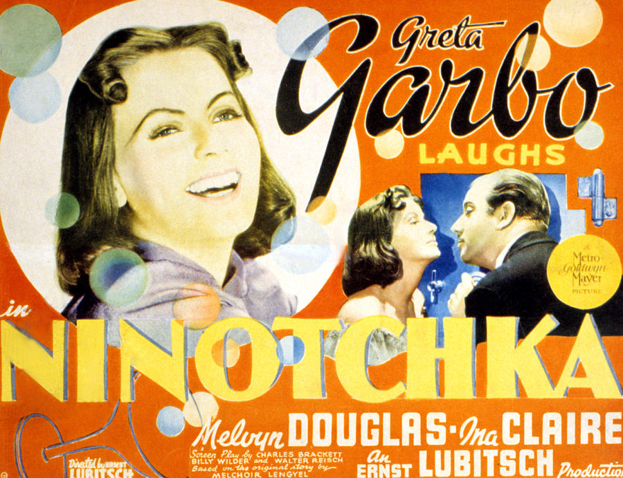 Movie Photograph - Ninotchka, Greta Garbo, Melvyn Douglas by Everett