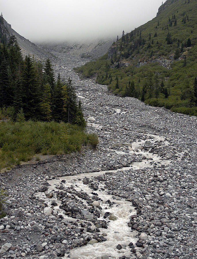 Nisqually River Bed Photograph by Geraldine Alexander