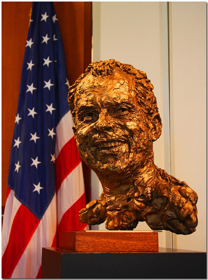 Bust Photograph - Nixon Bust by Chet King