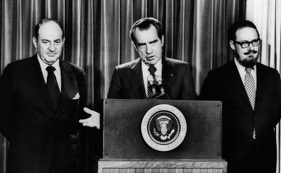 1970s Photograph - Nixon Presidency.  From Left William by Everett