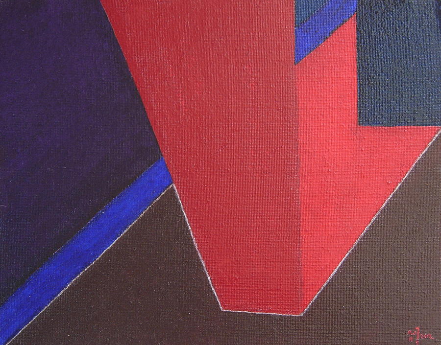 Abstract Painting - No. 375 by Vijayan Kannampilly Abstract Painting - No. 375 by Vijayan Kannampilly