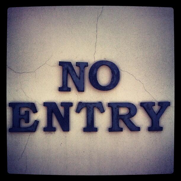 No Entry Sign Photograph by Sebastian Valenti