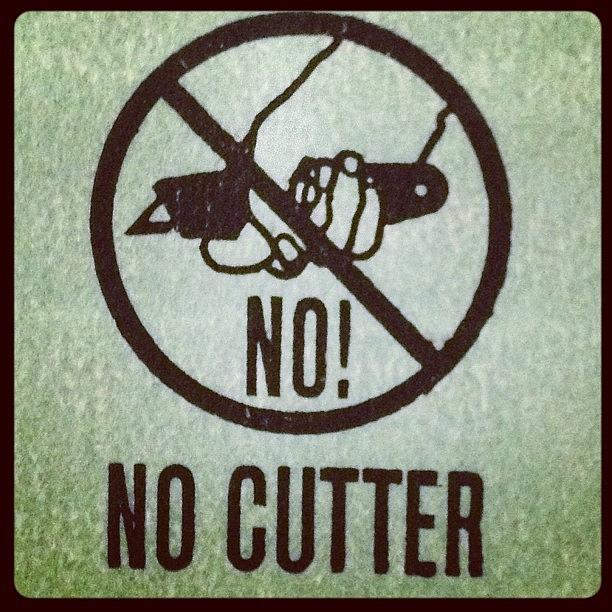 No Photograph - #no!!! No #cutter!! Ha! by Jonelle Dansie