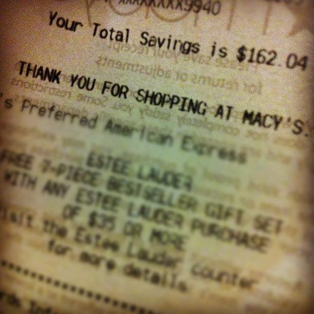 Shopping Photograph - No #thankyou #macys For Helping Me Save by Raks Nation