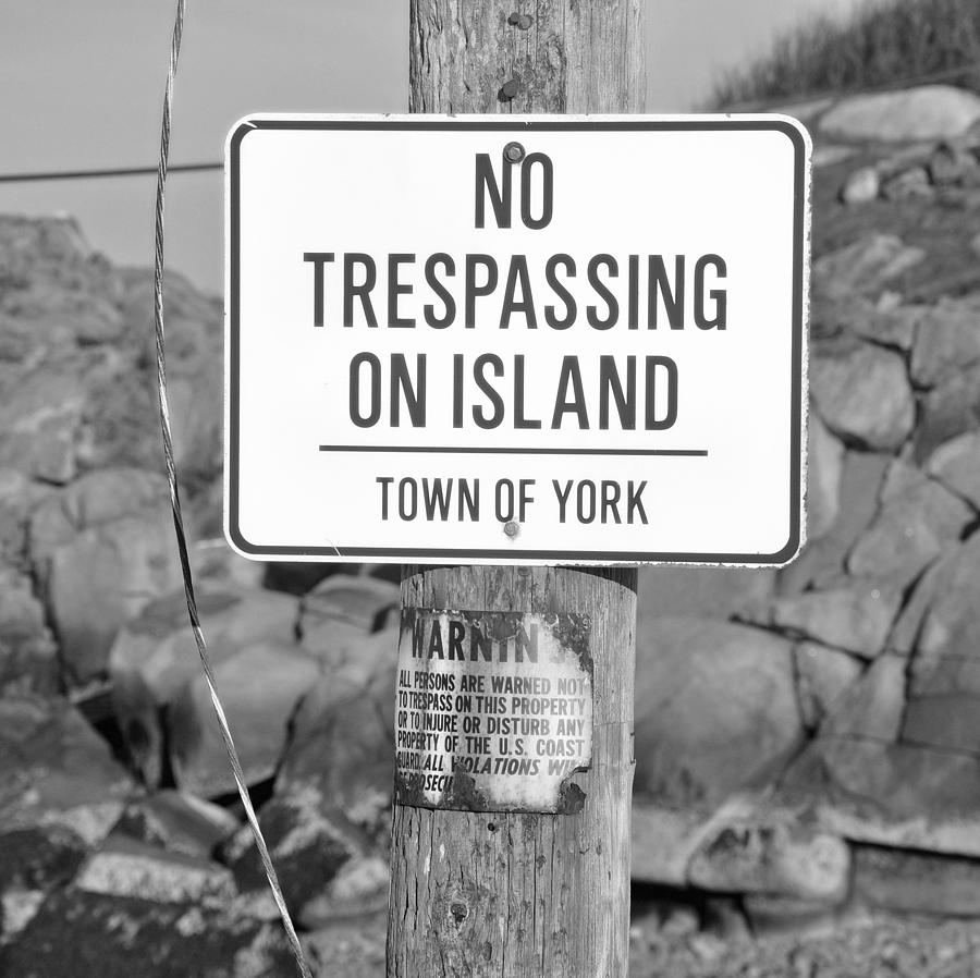 Nature Photograph - No Trespassing by Brittany Horton