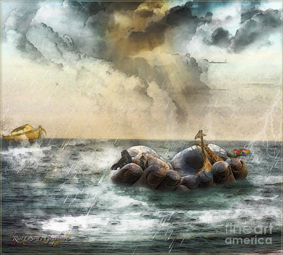 Noahs Ark Stragglers Digital Art by Rhonda Strickland