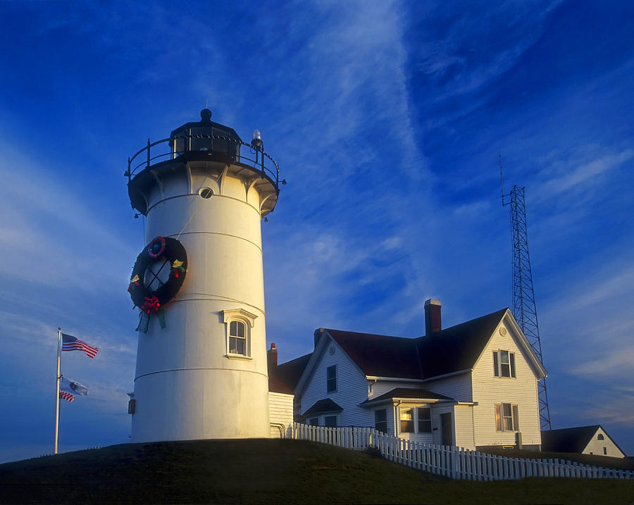 Nobska Lighthouse Cape Cod Photograph by Dave Mills